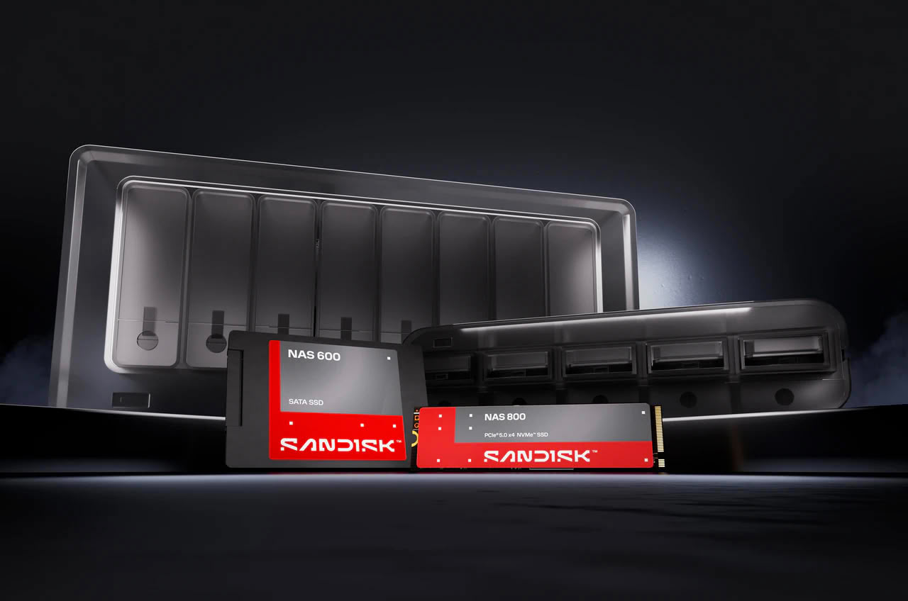 Sandisk представила спеціалізовані NAS SSD для просунутих користувачів та малого бізнесу Sandisk представила спеціалізовані NAS SSD для просунутих користувачів та малого бізнесу